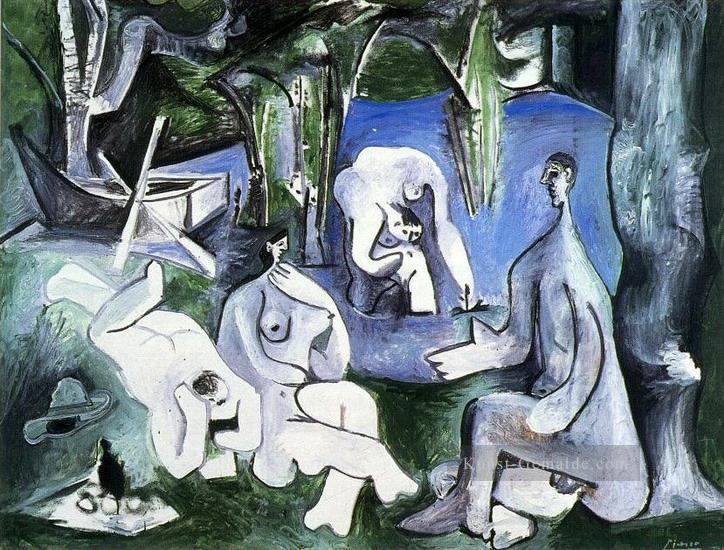 Luncheon auf dem Gras nach Manet 5 1961 Kubismus Pablo Picasso Ölgemälde